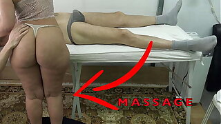 Maid Masseuse with Big Butt let me Lift her Glad rags & Fingered her Pussy While she Massaged my Dick !