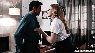 College babe Alexa Grace bangs with marketable cram dean and begs him to fuck her mean teen cunt.